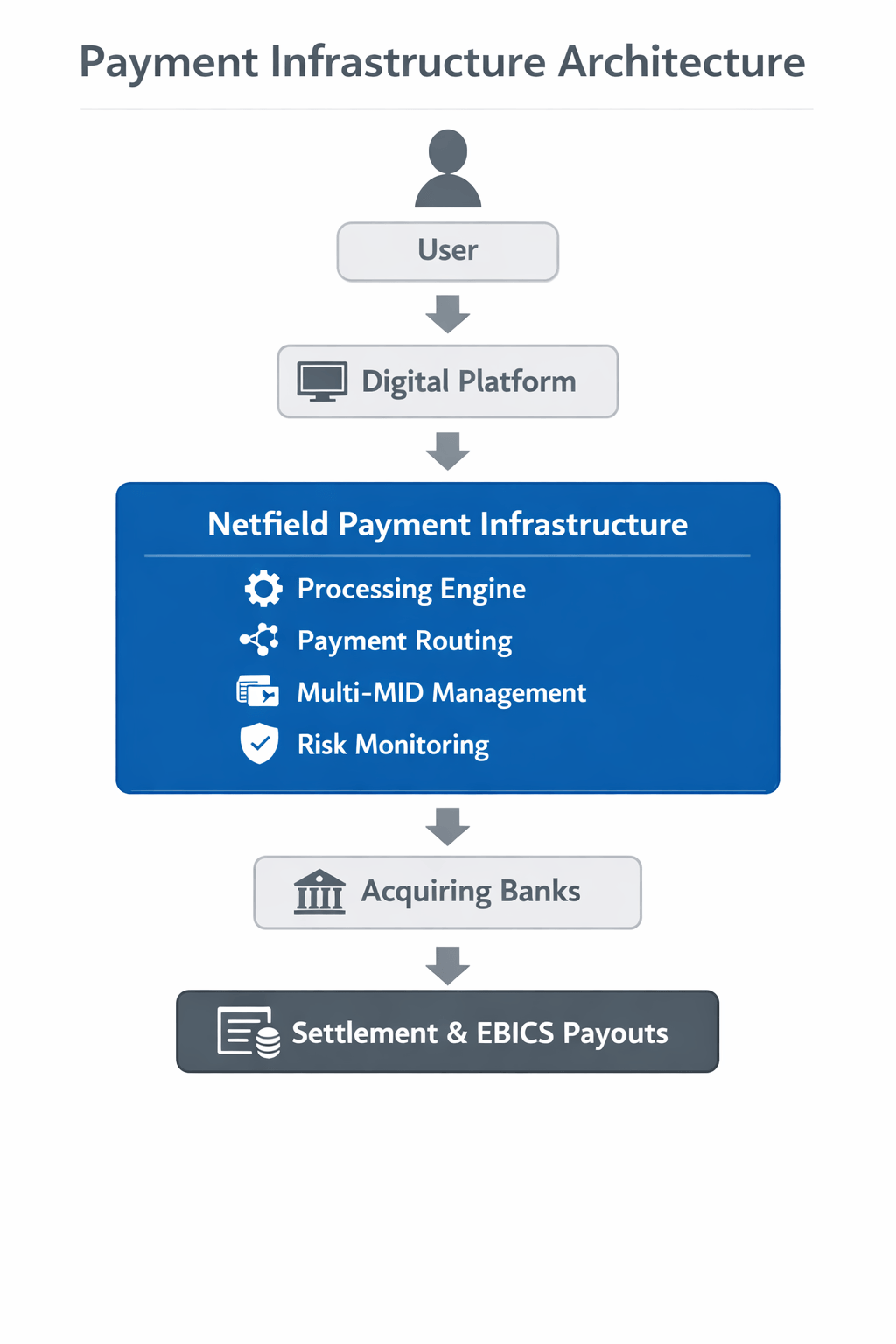 payment infrastruktur diagramm digitale plattform